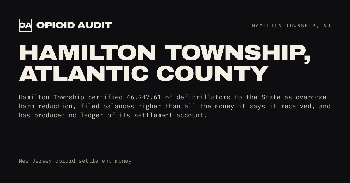 Hamilton Township, Atlantic County.